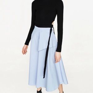 Brand New Light Blue Midi Skirt